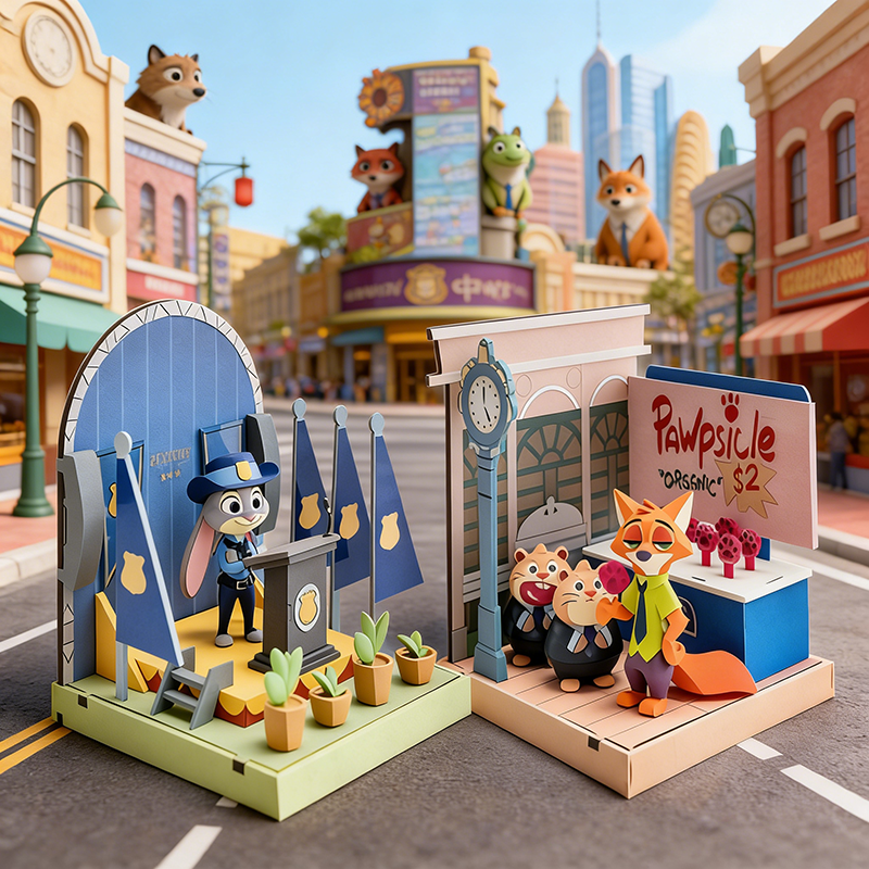 正版疯狂动物城拼装潮玩盲盒尼克朱迪手办儿童玩具摆件女孩礼物,模玩/动漫/周边/娃圈三坑/桌游,潮玩盲盒,淘宝优惠券,粉丝福利购,淘宝优惠卷