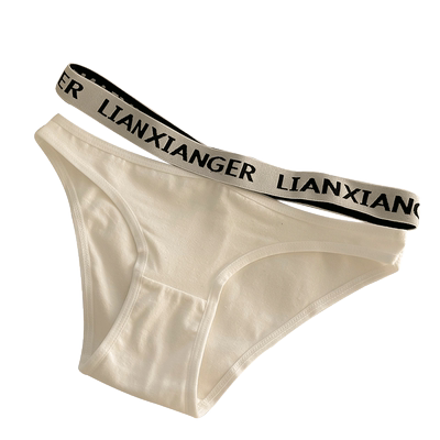红曼蝶棉女无痕系带内裤