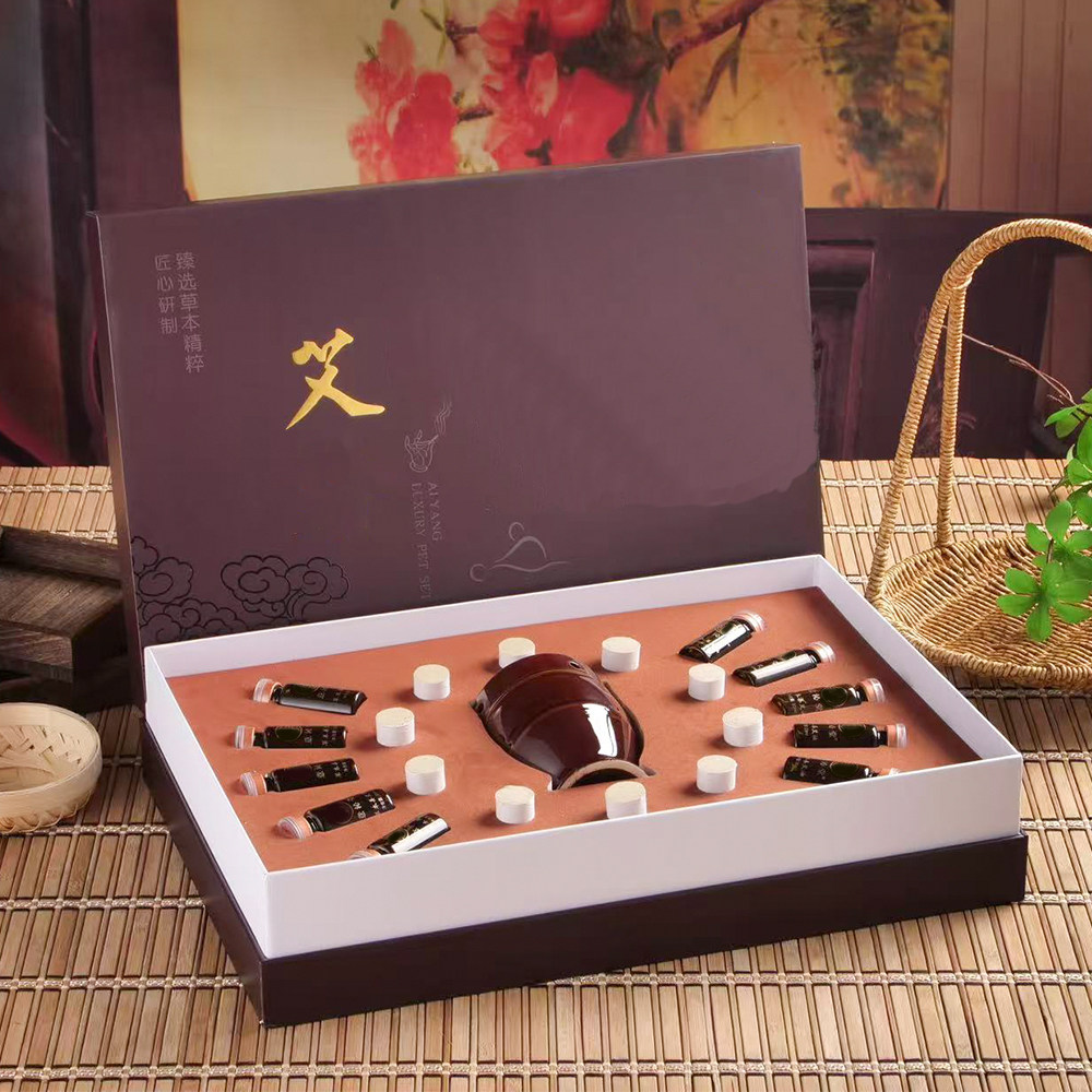 身体套盒美容院专用药油肩颈乳腺淋巴臀部全身按摩精油艾灸罐套盒