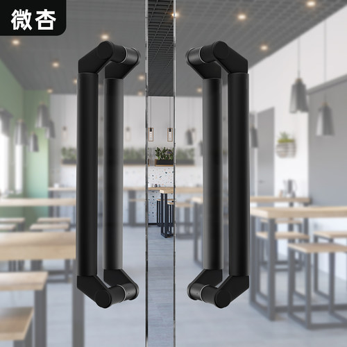 电镀中砂加厚刀头型玻璃门拉手