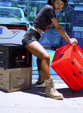 Dezòd 家用折叠收纳箱大容量户外露营车载储物装修 混沌盒子