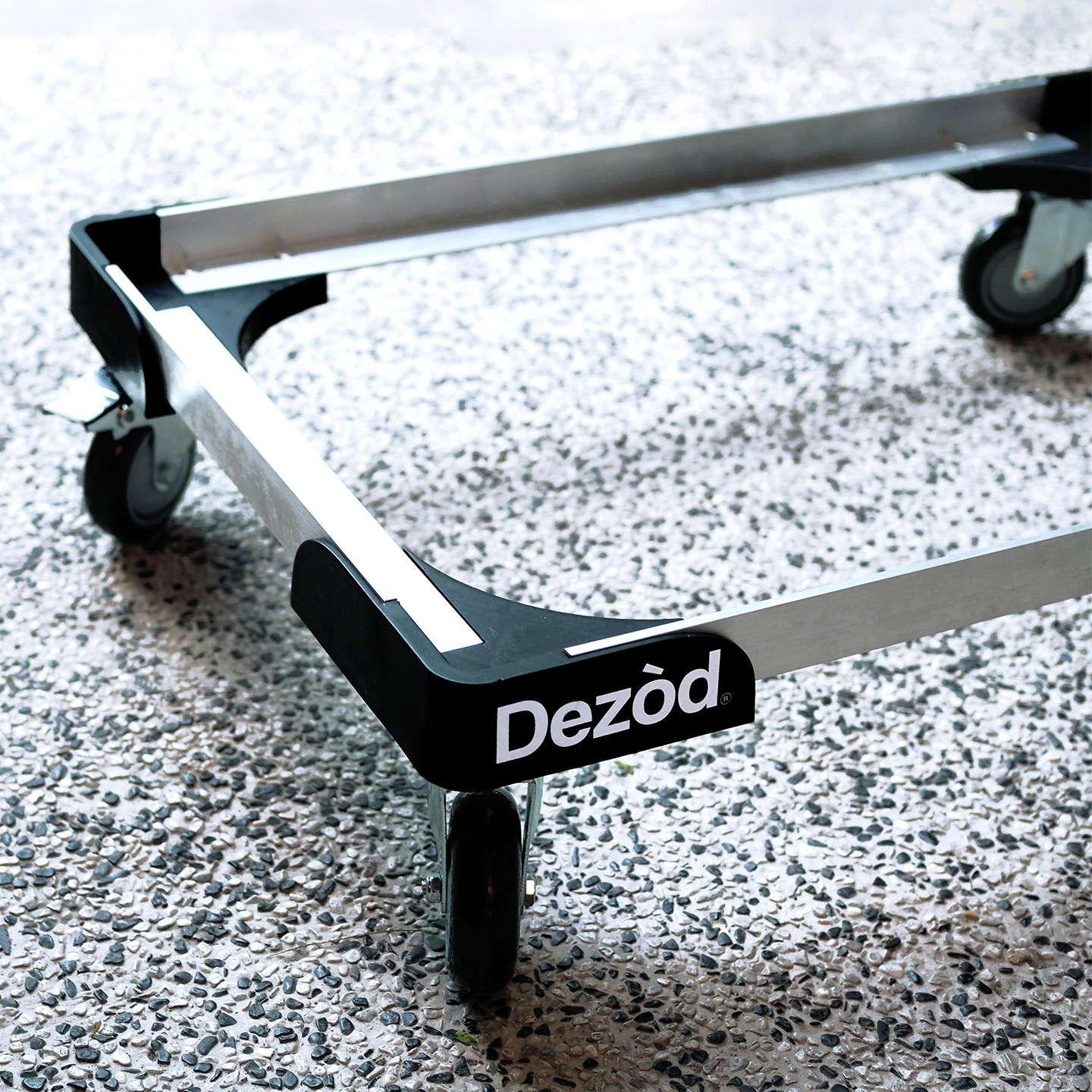 金属车万向轮带脚刹静音移动平板搬运推车 可定制 Dezod混沌盒子