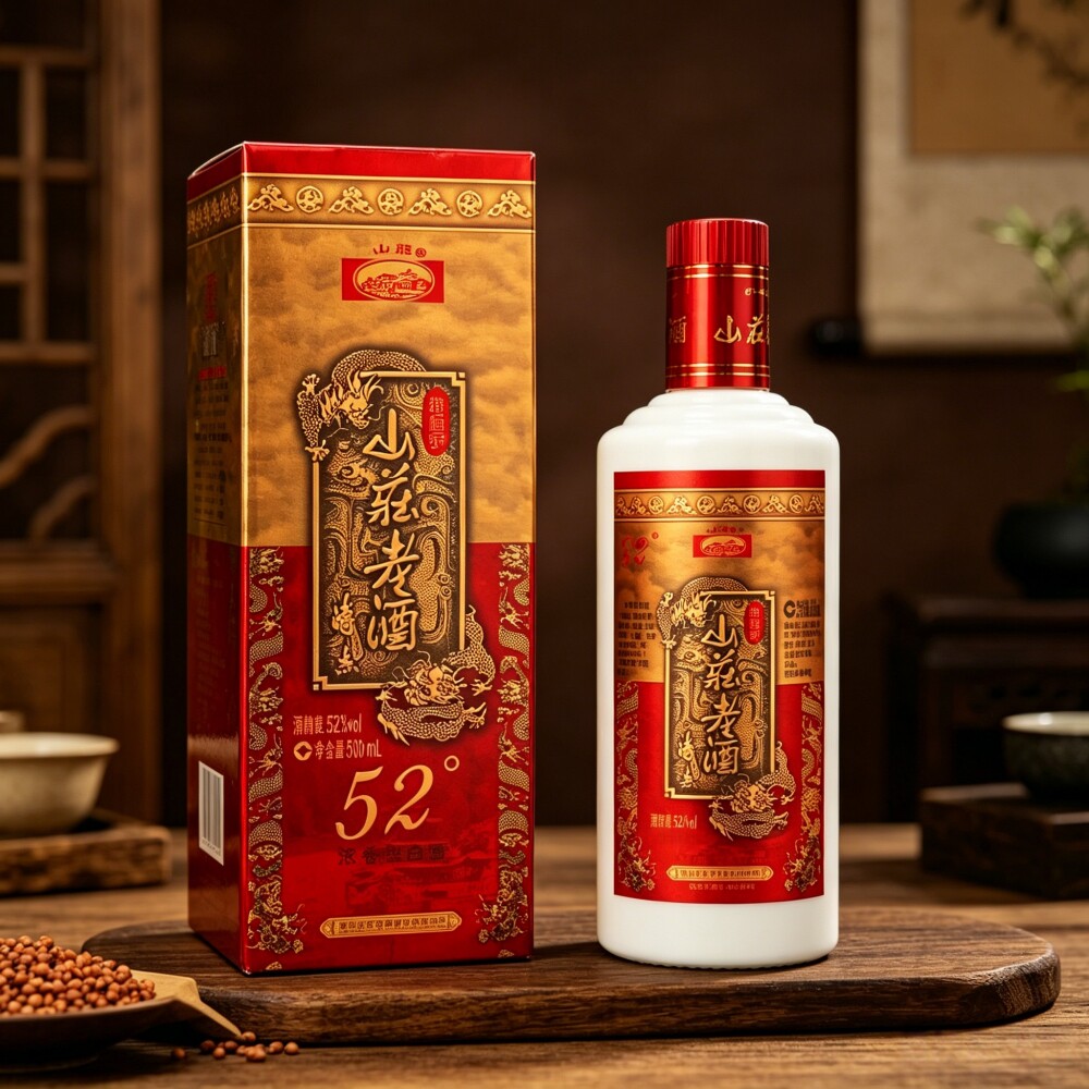 承德特产平泉山庄老酒铁帽子52度 浓香型纯粮白酒500mlx6瓶口粮酒