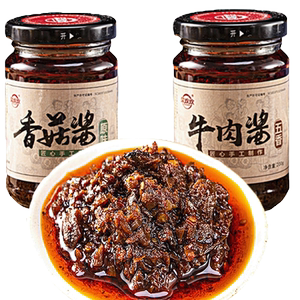 牛肉酱香菇拌饭酱拌面夹馍香辣不辣儿童下饭酱下饭菜香菇酱辣椒酱