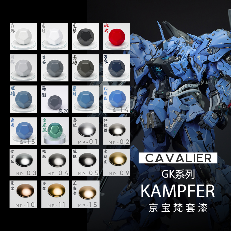骑士模型漆京宝梵独眼系喷涂漆