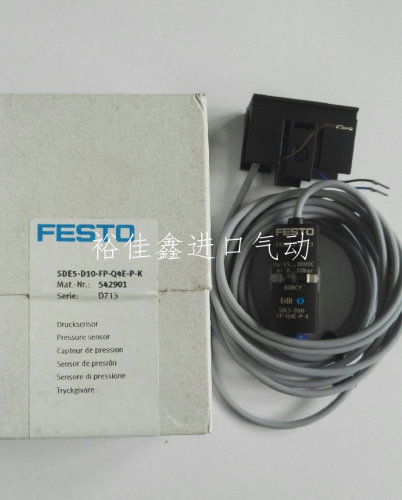 原装全新FESTO压力传感器 SDE5-D10-FP-Q4E-P-K {542901}