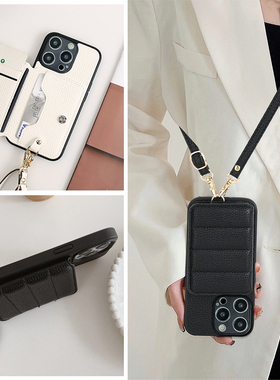 九科星适用于小米14T手机套红米Note14羽绒服14R插卡套Civi3支架13X斜挎绳14pro+高级感13Lite创意14X时尚5G