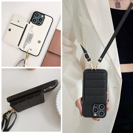 九科星适用于小米14T手机套红米Note14羽绒服14R插卡套Civi3支架13X斜挎绳14pro+高级感13Lite创意14X时尚5G