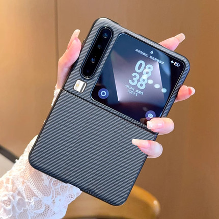 情侣兔适用于华为PuraX手机壳凯夫拉Pura X典藏版阔折叠屏保护套商务男女全包防摔新款PruaX碳纤维品pure高级