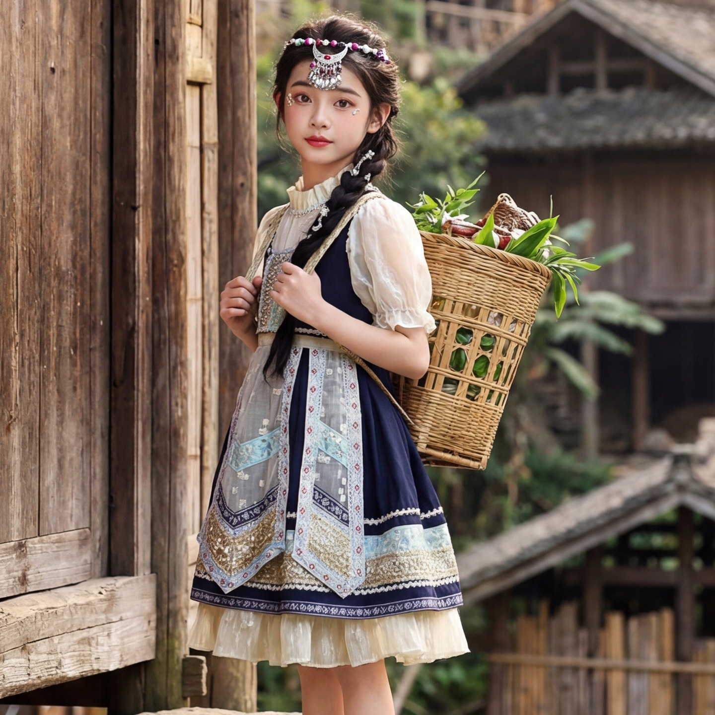 新款苗族民族服装儿童广西壮族男女童壮服【亚麻棉面料】服饰