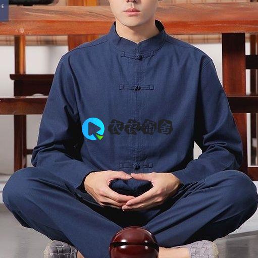 夏季棉麻居士服套装禅修