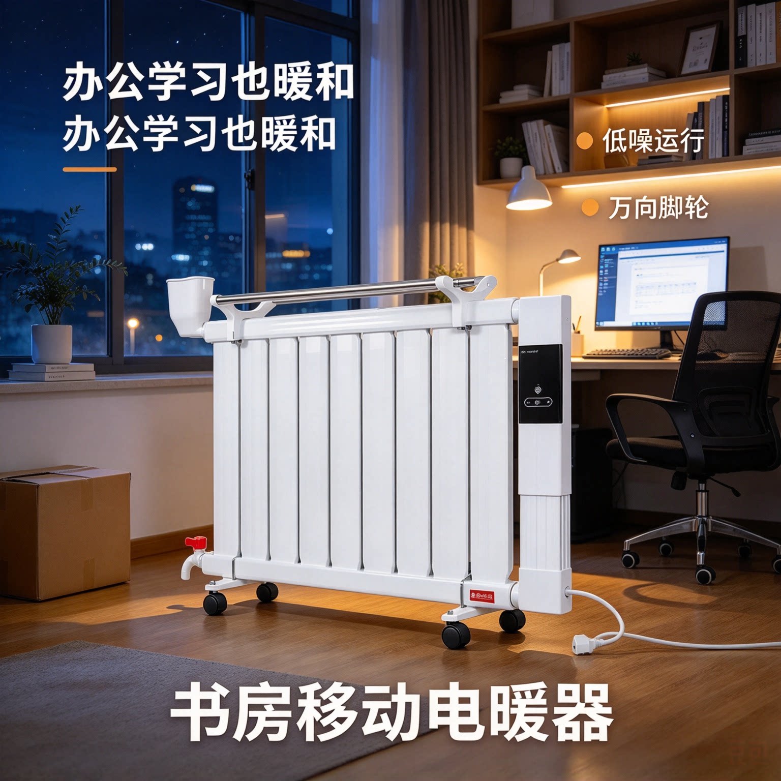 家用客厅立式加水电暖器可移动