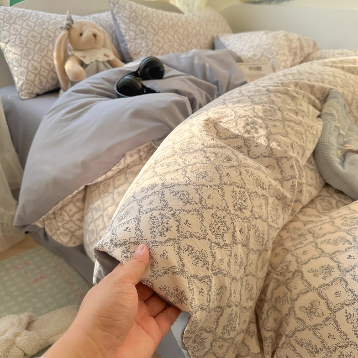 A类秋冬加厚保暖印花四件套床单被套单件学生宿舍单人三件套床品