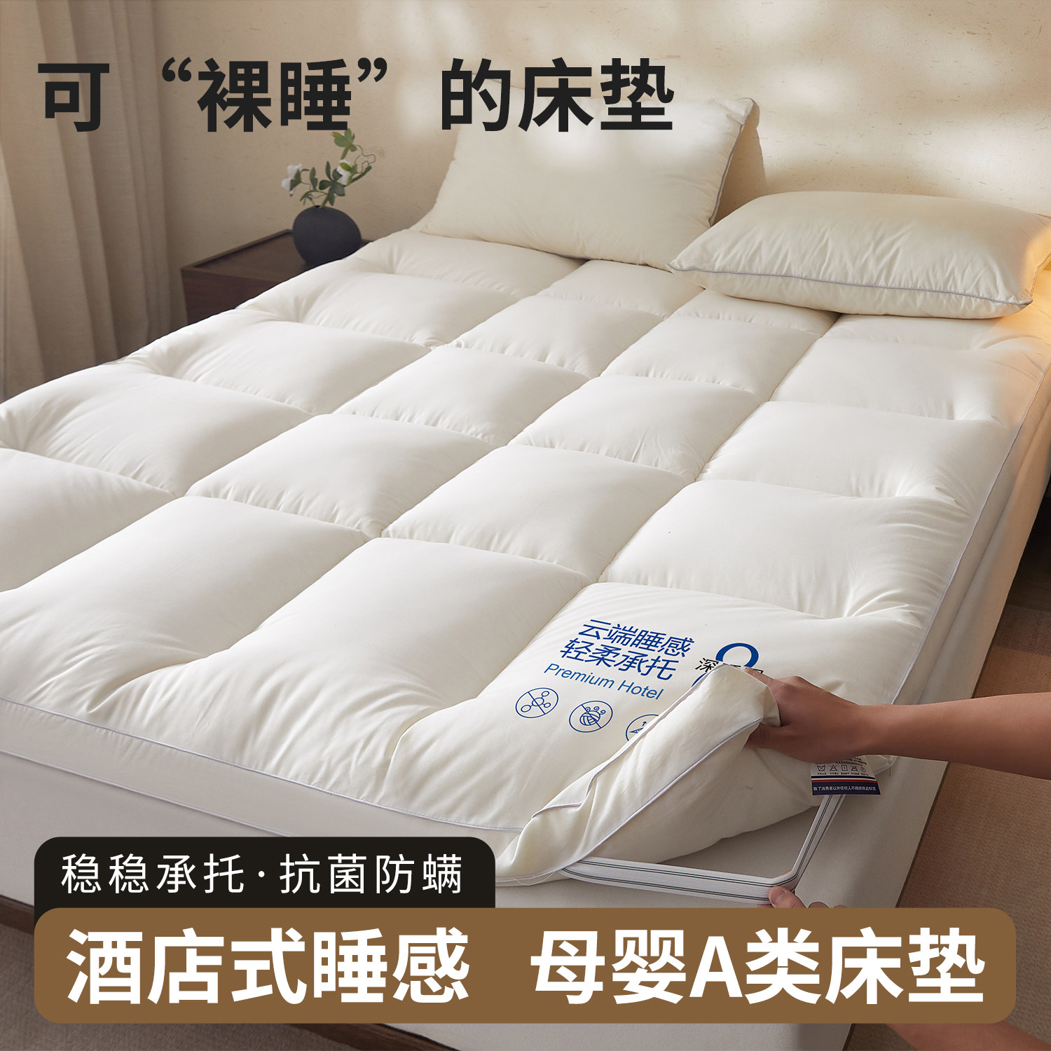 A类加厚床褥垫褥子垫被榻榻米席梦思铺底超软垫宿舍软垫子卧室