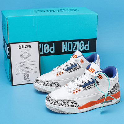 莆田白水泥男鞋子情侣aj3篮球运动鞋大巴黎电母aj4实战球鞋男女款