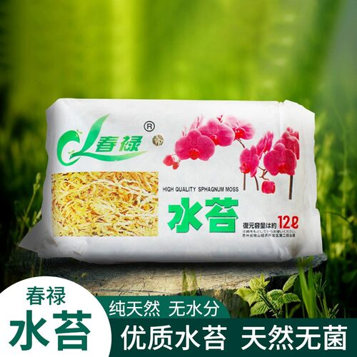 水苔无菌干水苔蝴蝶兰花专用营养土育苗乌龟苔藓石斛食虫植物批发