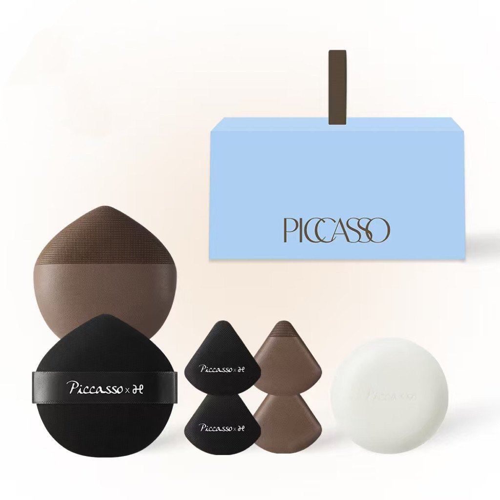 韩国 piccasso 柔弹粉扑套装 长效持妆打造紧致贴肤底妆