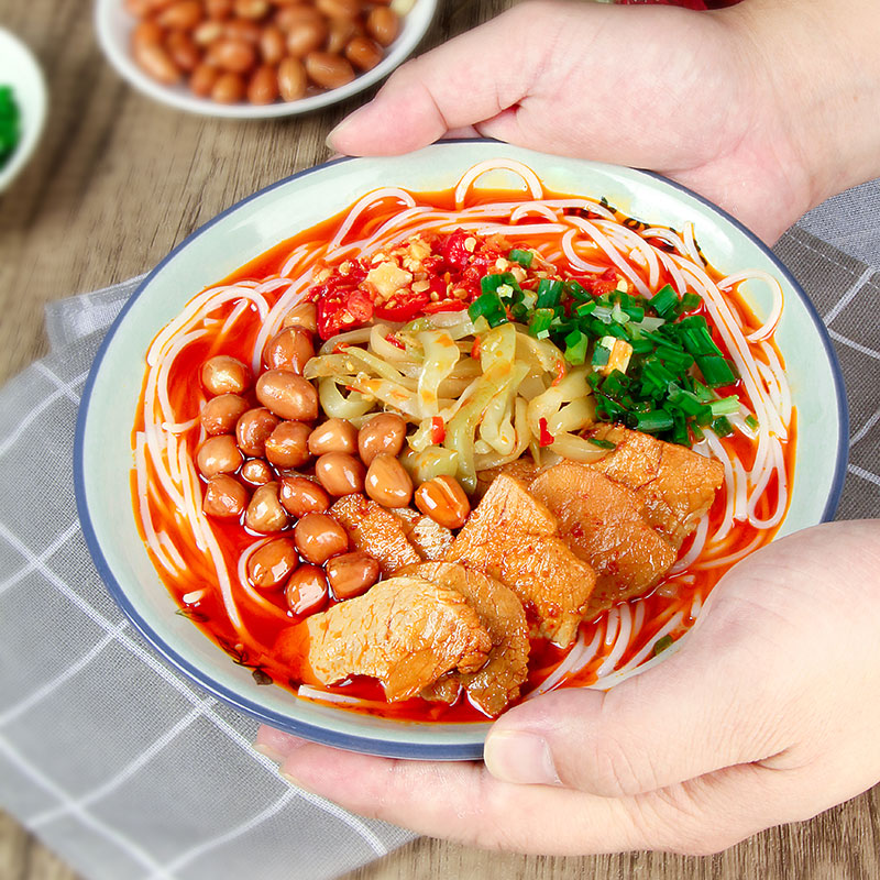 蛮味青树坪米粉正宗湖南双峰特产速食红汤米线方便冲泡袋装半干粉
