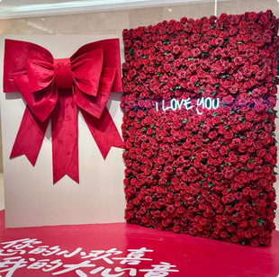 网红花墙 仿真花批发玫瑰瀑布花墙假花装饰场景布置引流打卡拍照