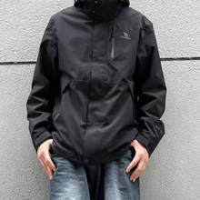 CAMEL骆驼丁真同款三合一可拆卸内胆长袖连帽冲锋衣AD12263514X男