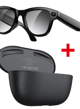 自带充电仓AI智能眼镜800W像素拍照ai翻译通话音乐变色太阳镜蓝牙