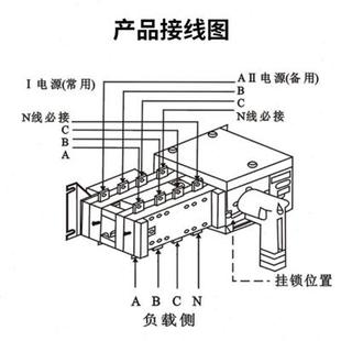 PC级双电源自动转换开关自动切换隔离开关100A 4P160A250A400A4p1