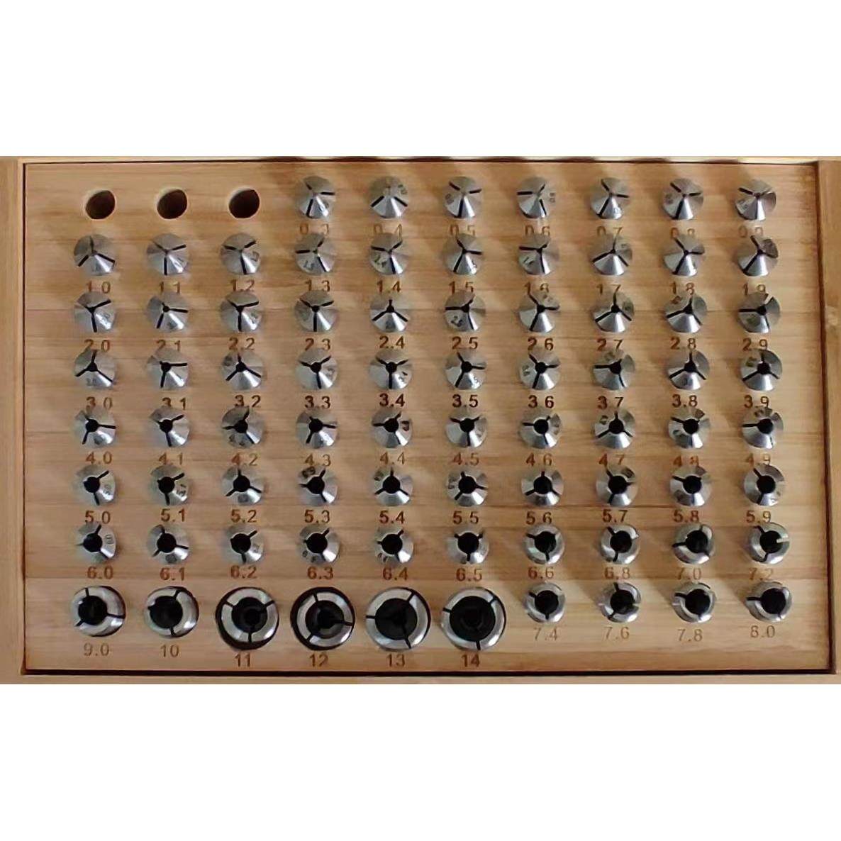 C6104钟表车床专用夹头弹簧夹头高碳钢夹头各种规格齐全0.3-14.0