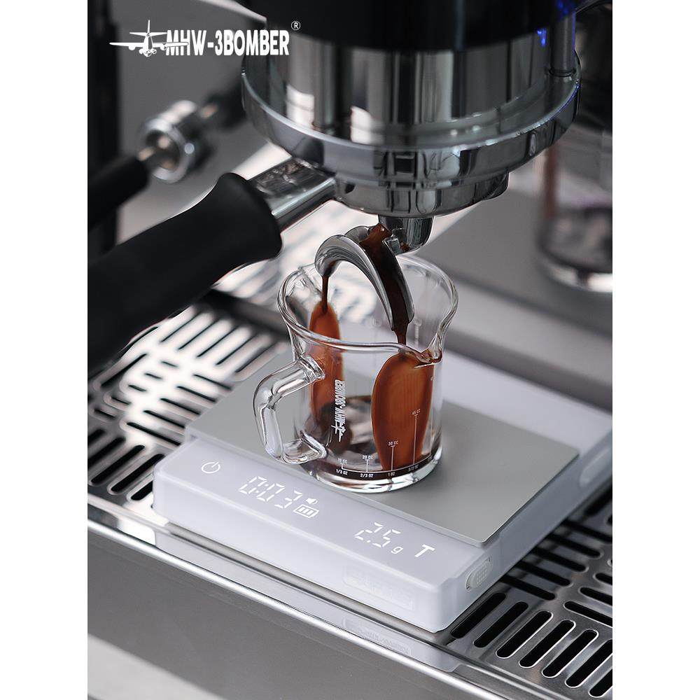 Mhw-3Bomber Bomber小魔方2.0意大利手冲咖啡数字秤专用称重计时