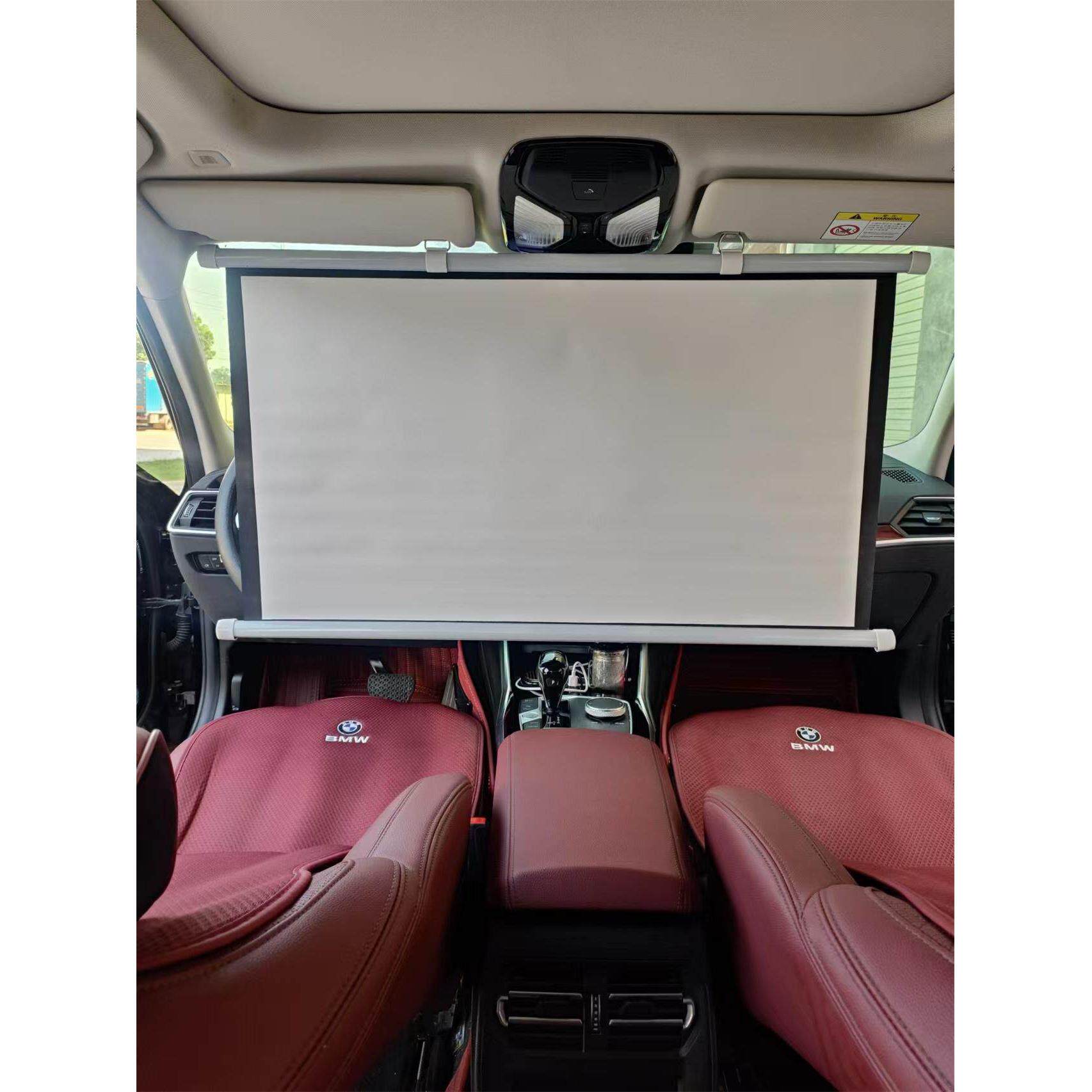 免打孔简易壁挂抗光投影仪幕布40寸50寸60寸72寸84寸100寸120寸办公家用宿舍3D便携移动户外车载高清金属屏幕