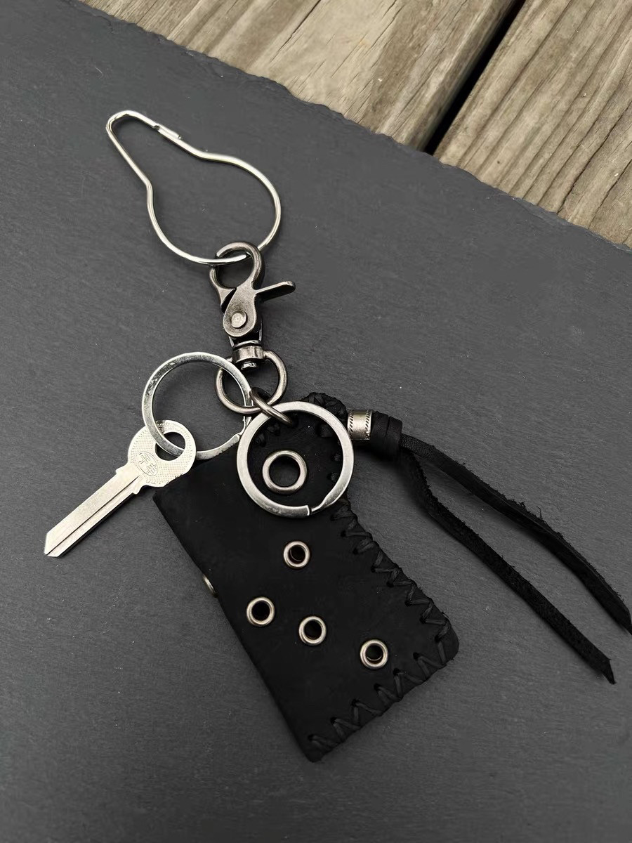 afaaa原创小众牛皮街头打火机皮套cleanfit穿搭腰间挂件 包包配饰