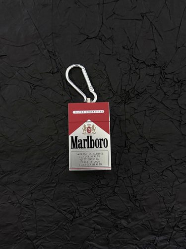 afaa随身万宝烟灰缸街头提拉式迷你烟灰盒钥匙扣挂件腰间穿搭配饰