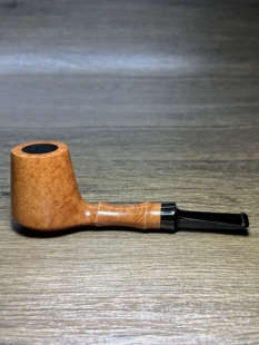 中国制斗师RAE久石皮革雕刻火山直斗石楠木手工烟斗