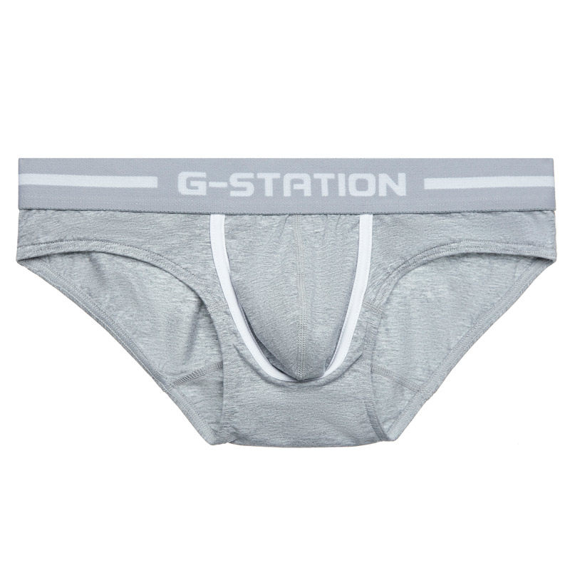 g-station精梳棉男士内裤吸汗透气舒适三角裤青少年运动低腰内裤