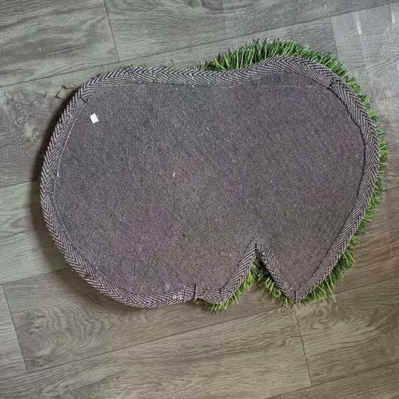 可爱草地苔藓儿童房床边小地垫墙壁阳台飘窗橱窗装饰绿色毛毛地u.
