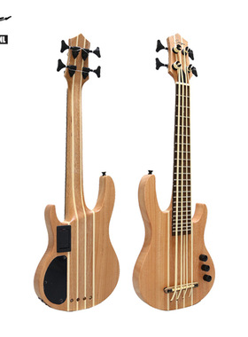 30寸电尤克贝斯baritone 连体贝司ukulele bass跨境乐器
