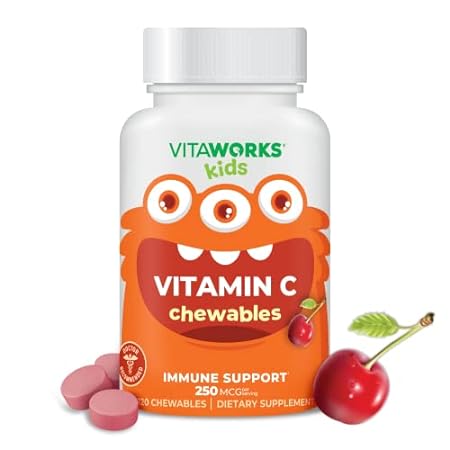 VitaWorks Kids Vitamin C Chewable Tablets 250mg- Tasty N