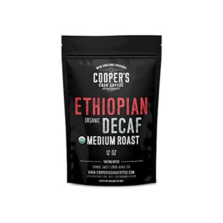 Organic Ethiopian Decaf Medium Roast Water Processed Whol
