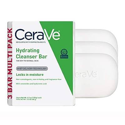 CeraVe Hydrating Cleanser Bar | Soap-Free Body and Facial