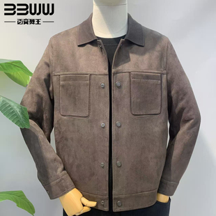 百变舞王翻领夹克男外套