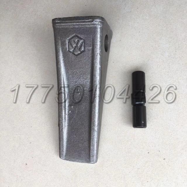 新源轮式挖掘机65 c75通用 挖机 pc60斗齿 斗肖标准耐磨型黑色