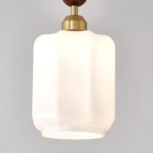 宋代美学中古主卧室床头小吊灯覆古侘寂风布艺过道吧台简约吊线灯