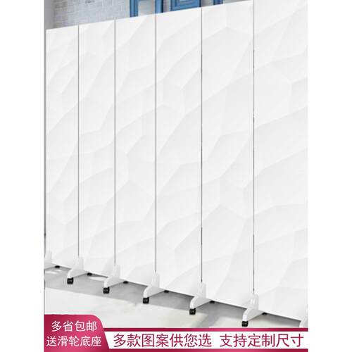 白色屏风隔断办公室简单现代客厅可折叠可移动挡板房间卧室窗帘
