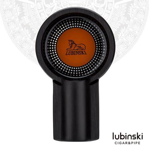 LUBINSKI鲁宾斯基雪茄烟灰缸 锌合金拉丝可携式单口金属专用烟缸