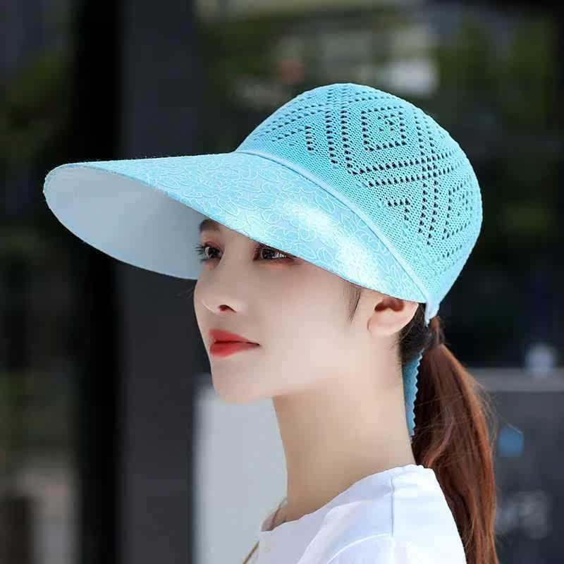 大檐帽女防晒太阳帽遮阳帽子士可折叠空顶休闲百搭春夏出游凉帽