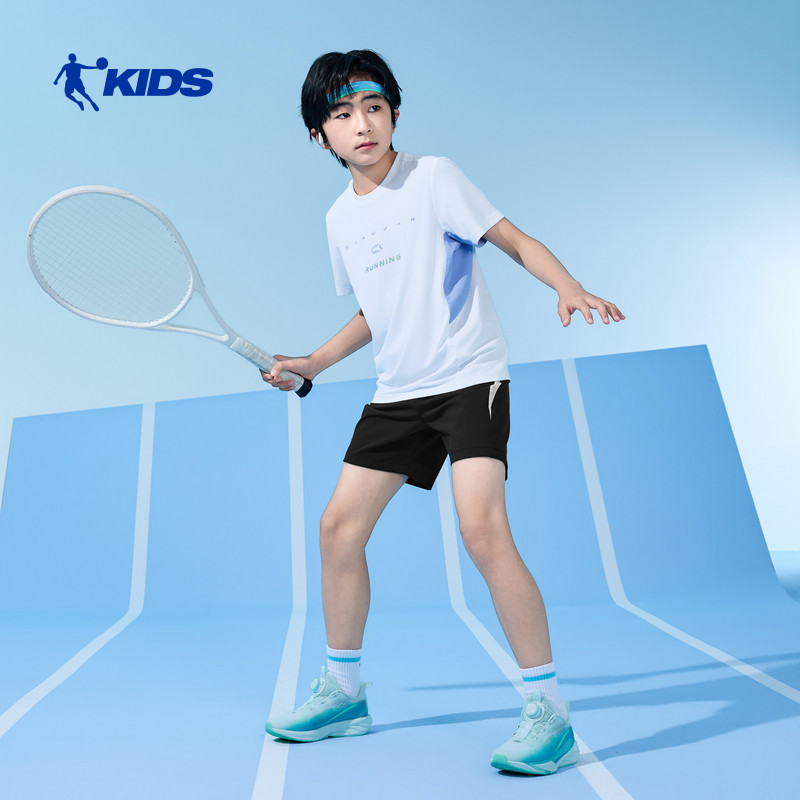 商场同款乔丹儿童运动套装2026夏季新款训练服男大童速干体考套装