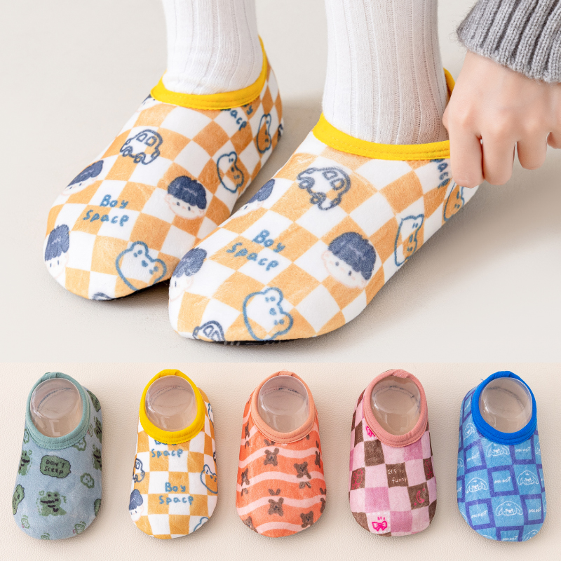 织零卡通袜子秋冬季隔凉地板袜