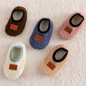 宝宝鞋 袜冬季 加绒加厚学步防滑男童女童秋冬室内袜套儿童地板袜