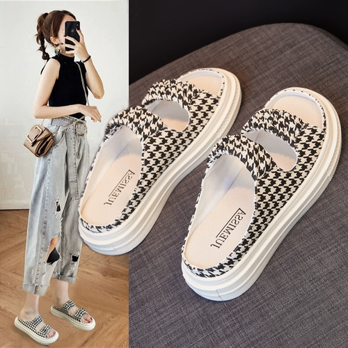 Тапочки, обувь, летние сандалии на платформе, слайдеры, коллекция 2023