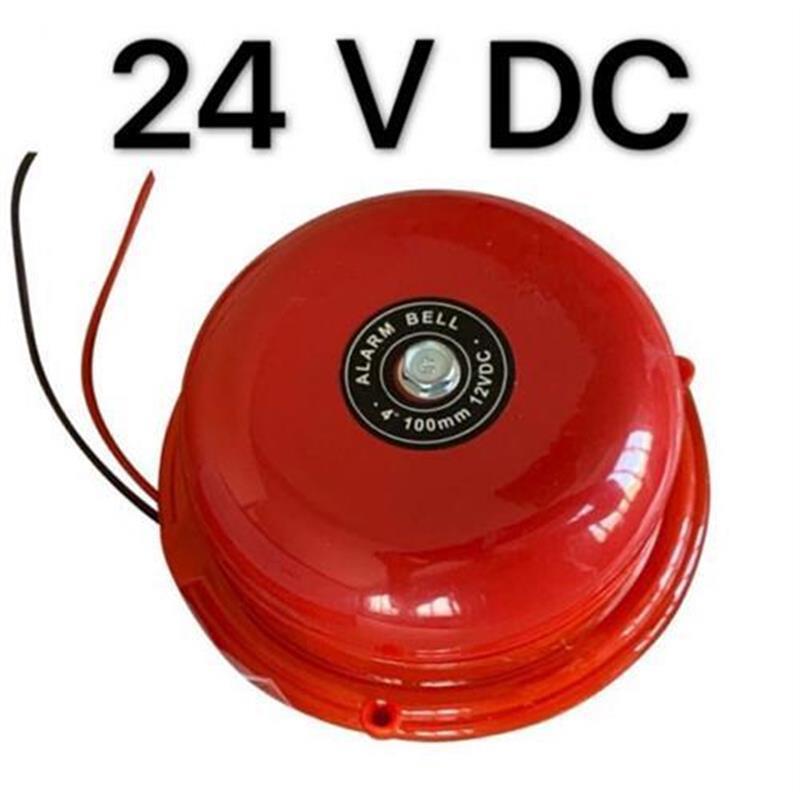 4寸直流DC24V 12v工业电铃电梯警铃CB-4B报警器100MM(DC24V或 12