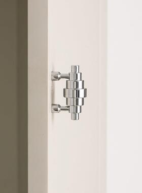 INDOORS不止黄铜包豪斯风柜门把手银色衣柜门鞋柜抽屉个性小拉手